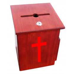Church Collection Fundraising Box Suggestion Box Donation Charity Box With Red Cross Christian 1040S+16053