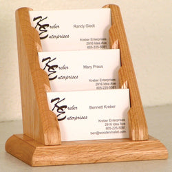 3 Pocket Countertop Business Card Holder 104136