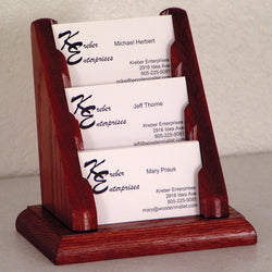 3 Pocket Countertop Business Card Holder 104137