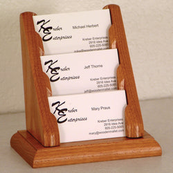 3 Pocket Countertop Business Card Holder 104138