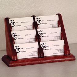 6 Pocket Countertop Business Card Holder 104140