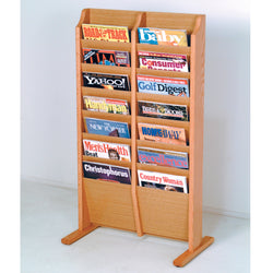 Cascade Free Standing 14 Pocket Magazine Rack 104400