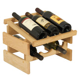 6 Bottle Dakota Wine Rack with Display Top 104527