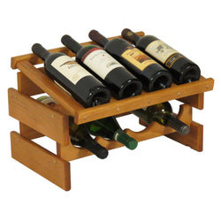 8 Bottle Dakota Wine Rack with Display Top 104558