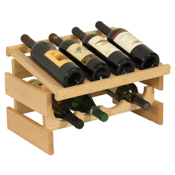 8 Bottle Dakota Wine Rack with Display Top 104559