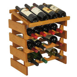 16 Bottle Dakota Wine Rack with Display Top 104566