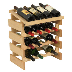 16 Bottle Dakota Wine Rack with Display Top 104567