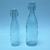 1 PC Decorative Glass Bottle Dispenser Italian Bottle 2.5" Diameter 10.8" Tall