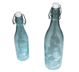 1 PC-Decorative Glass Bottle-Dispenser Italian Bottle 3.5" Diameter 12" Tall