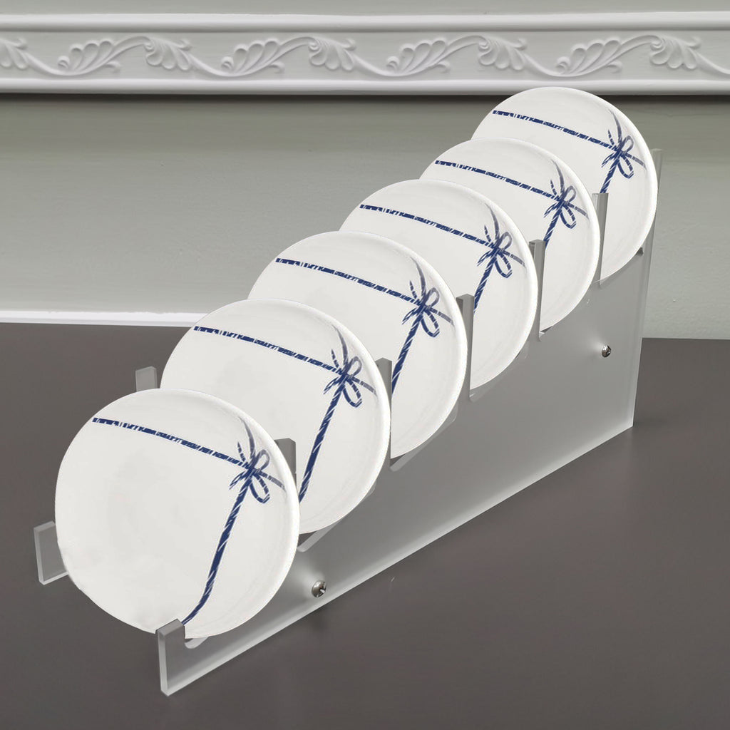 Large Multiple Plate Display Rack Frost Holder 10750 – FixtureDisplays