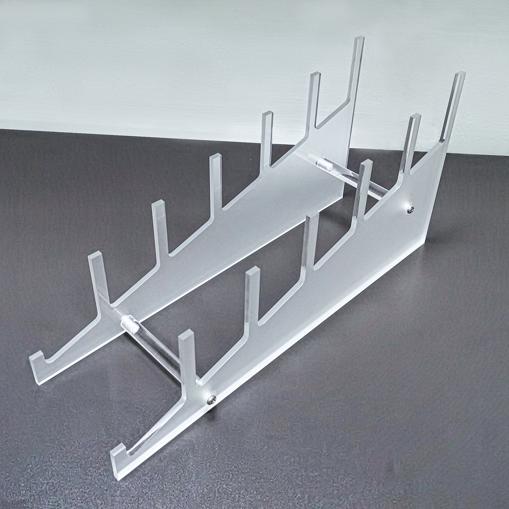 Large Multiple Plate Display Rack Frost Holder 10750 – FixtureDisplays