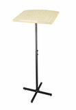 Stand, Metal Adjustable Height and Angle Maple Wood Top, Music Stand 10772Podium-NEW