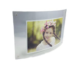 Curved Picture Frame, Clear Acrylic Modern Design 5 x 7" 10854