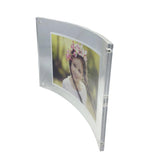 Curved Picture Frame, Clear Acrylic Modern Design 5 x 7" 10854