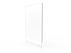 Acrylic Sign Holder Clear Header 8.5x11 Suggestion Box Mount Graphic Holder