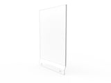 Acrylic Sign Holder Clear Header 8.5x11 Suggestion Box Mount Graphic Holder