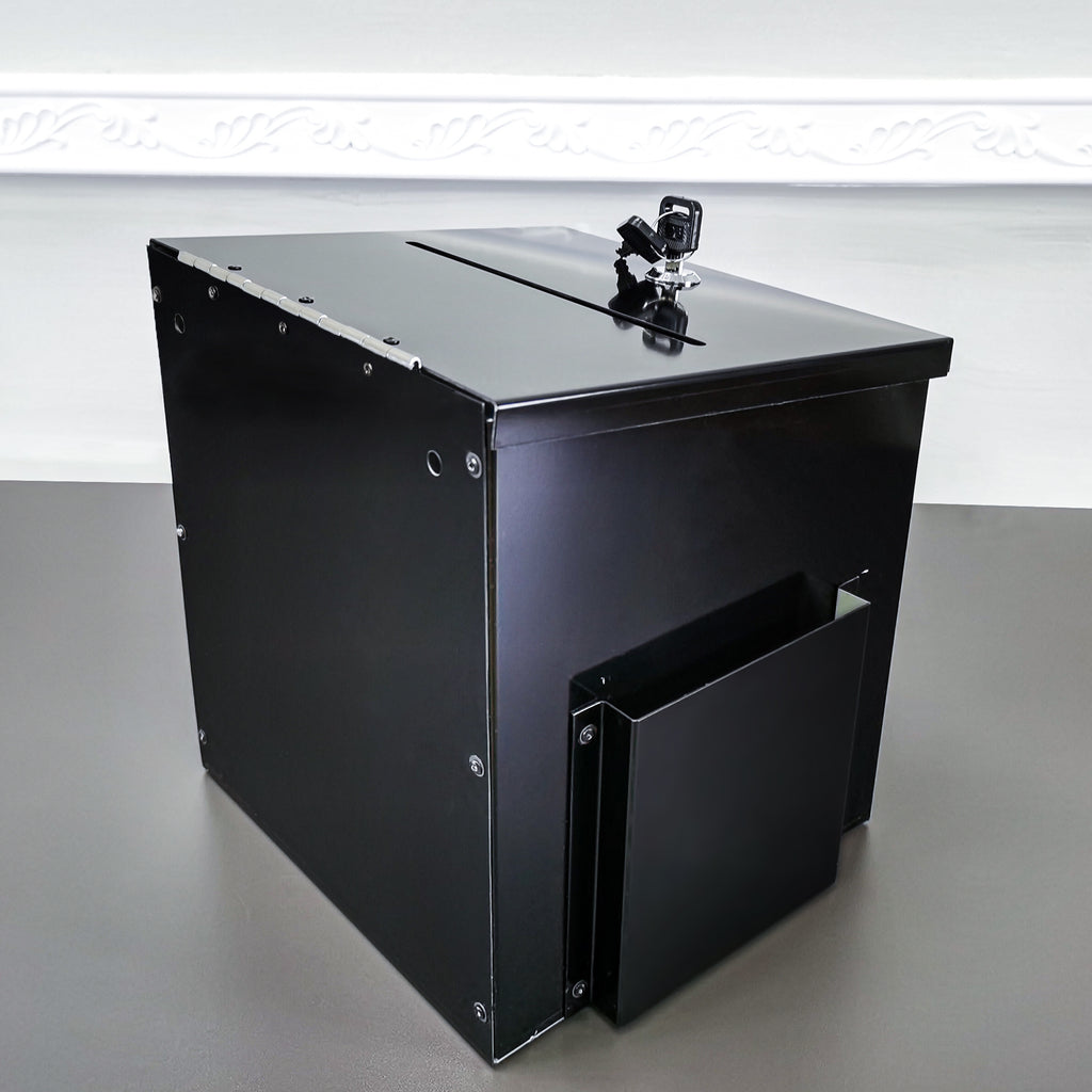 Glass Tithe Box Black Metal Donation Box Collection Box Tithes Offering Drop Ballet 8 ...