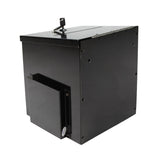 Box, Metal Donation Suggestion Charity Fundraising 9"x9"x9" 10918 Black