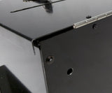 Box, Metal Donation Suggestion Charity Fundraising 9"x9"x9" 10918 Black