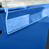 Blue Metal Donation Box Suggestion Tithes Offering Box Sign Holder 8.5X8.1X18" 10918-Blue+11460-2