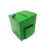 Metal Donation Box Suggestion Box Charity Box Fundraising Tithes Offering Prayer 10918-GREEN