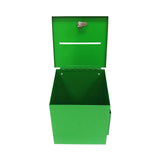 Metal Donation Box Suggestion Box Charity Box Fundraising Tithes Offering Prayer 10918-GREEN