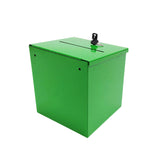 Metal Donation Box Suggestion Box Charity Box Fundraising Tithes Offering Prayer 10918-GREEN