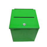 Metal Donation Box Suggestion Box Charity Box Fundraising Tithes Offering Prayer 10918-GREEN