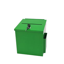 Metal Donation Box Suggestion Box Charity Box Fundraising Tithes Offering Prayer 10918-GREEN