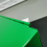 Green Metal Donation Box Suggestion Tithes Offering Box Sign Holder 8.5X8.1X18" 10918-Green+11460-2