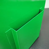 Green Metal Donation Box Suggestion Tithes Offering Box Sign Holder 8.5X8.1X18" 10918-Green+11460-2