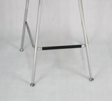 Beige Bar Stool with Wooden Seat 11037
