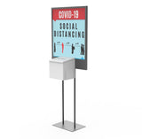 Poster Stand Social Distane Donation Charity Fundraising Box Collection Tithing