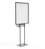 Poster Stand Social Distane Donation Charity Fundraising Box Collection Tithing