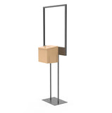 Stand, Bulletin Poster Donation Ballot Collection with Beight Metal Box