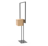 Stand, Bulletin Poster Donation Ballot Collection with Beight Metal Box