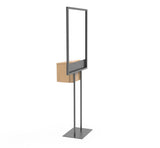 Stand, Bulletin Poster Donation Ballot Collection with Beight Metal Box