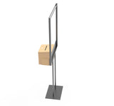 Stand, Bulletin Poster Donation Ballot Collection with Beight Metal Box