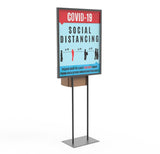 Poster Stand Social Distane Donation Charity Fundraising Box Collection Tithing