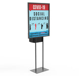 Poster Stand Social Distane Donation Charity Fundraising Box Collection Tithing