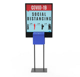 Poster Stand Social Distane Donation Charity Fundraising Box Collection Tithing