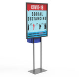 Poster Stand Social Distane Donation Charity Fundraising Box Collection Tithing