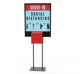 Poster Stand Social Distane Donation Charity Fundraising Box Collection Tithing