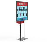 Poster Stand Social Distane Donation Charity Fundraising Box Collection Tithing