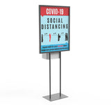 Poster Stand Social Distane Donation Charity Fundraising Box Collection Tithing