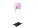 Pink Metal Ballot Box Donation Box Suggestion Box With Black Stand
