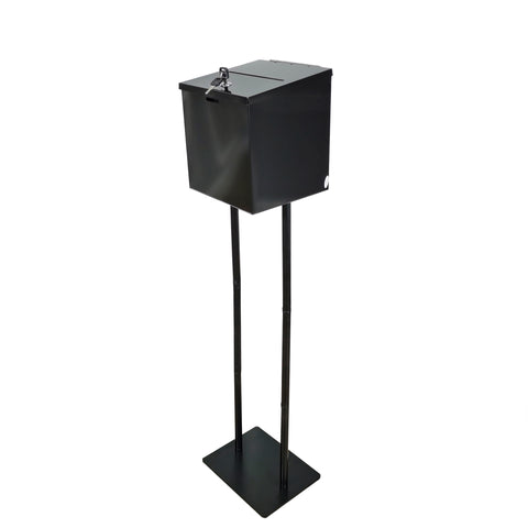 Black_Metal_Ballot_Box_Donation_Box_Suggestion_Box_With_Black_Stand_11064+10918-BLACK  – FixtureDisplays