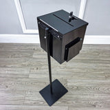 Metal Tube Stand Metal Base Ballot Box Stand Donation Box Suggestion Box Stand 11065