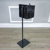 Metal Tube Stand Metal Base Ballot Box Stand Donation Box Suggestion Box Stand 11065