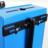 Black Metal Donation Box Floor Stand Lobby Foyer Tithes & Offering Suggestion 11065+11118-BLUE